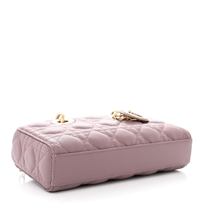 Christian Dior Lambskin Cannage Small Lady D-Joy Peony Pink 5 of 11