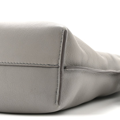 Loewe Calfskin Mini Flamenco Knot Clutch Pearl Grey 9 of 13