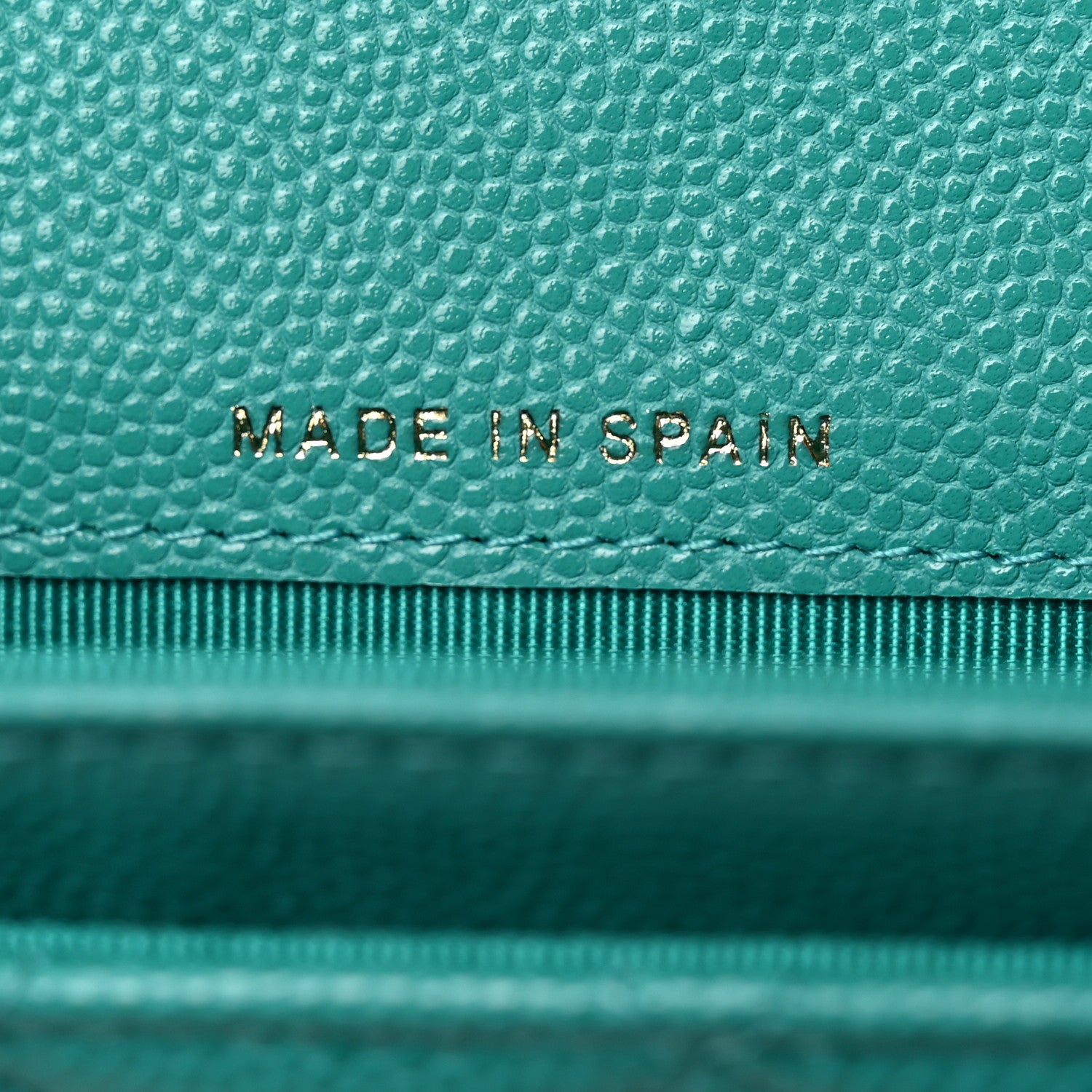 Chanel Caviar Quilted Flap Card Holder Turquoise 6 of 8