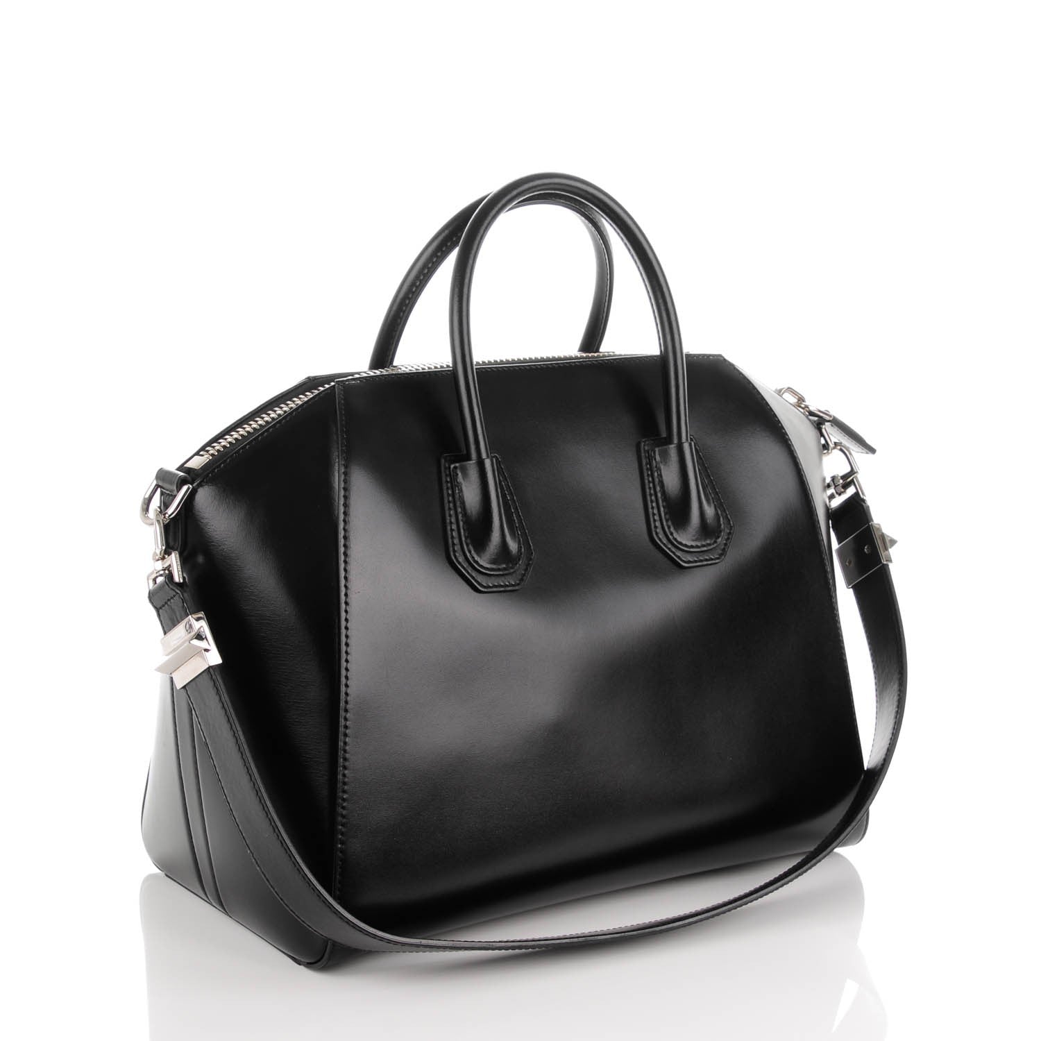 Givenchy Shiny Lord Calfskin Medium Antigona Black 3 of 7