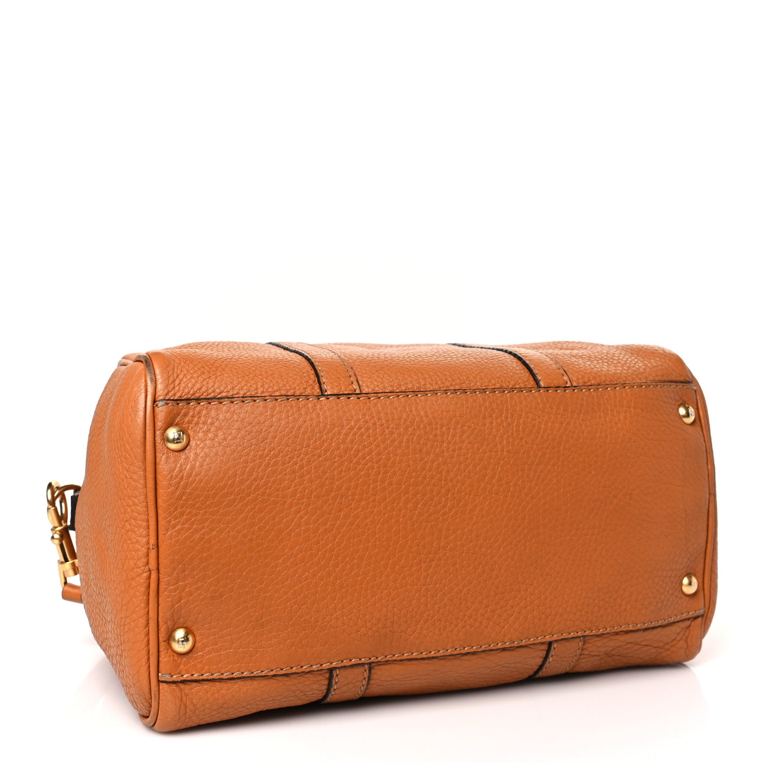 Fendi Cuoio Romano Selleria Boston Duffle Miele 4 of 11