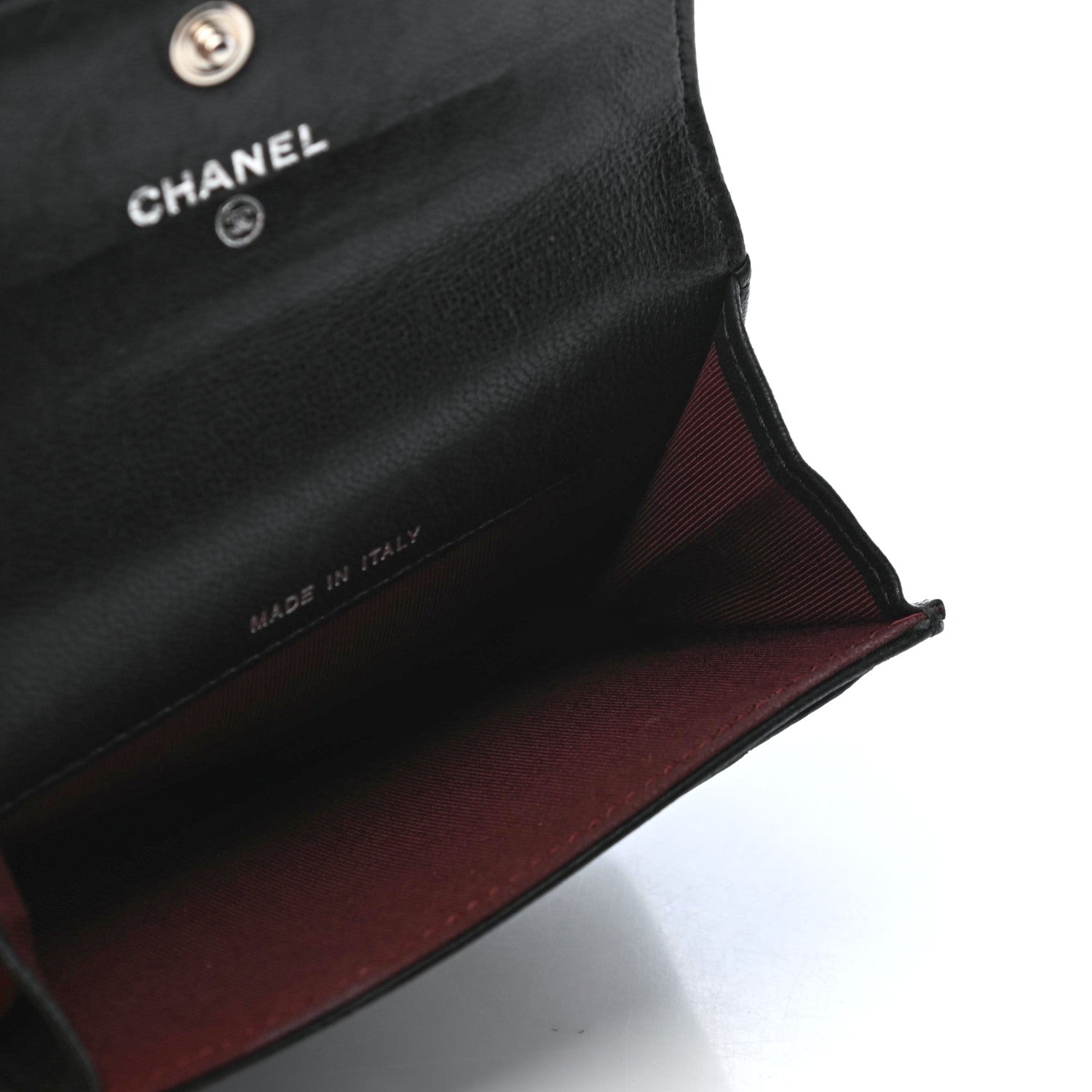 Chanel Lambskin Quilted Flap Card Holder Black 5 of 8