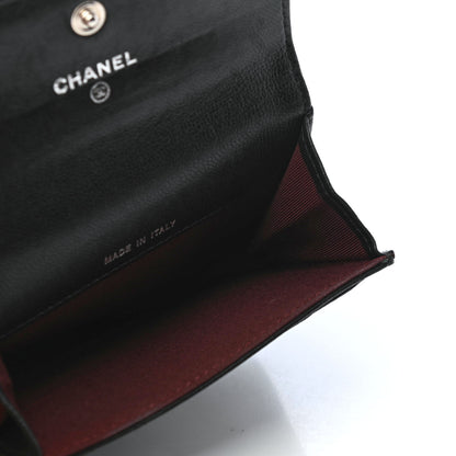 Chanel Lambskin Quilted Flap Card Holder Black 5 of 8