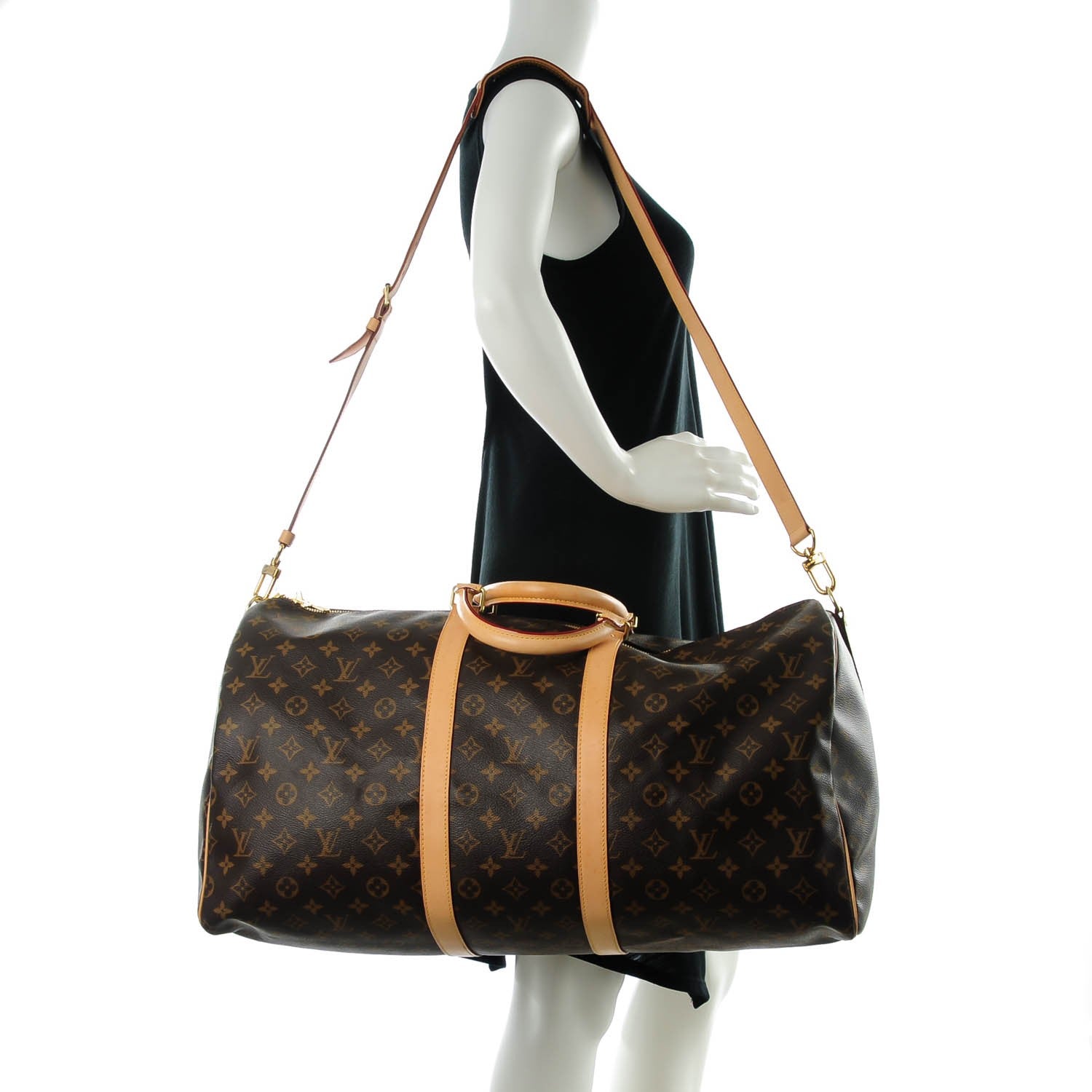Louis Vuitton Monogram Keepall Bandouliere 55 2 of 11