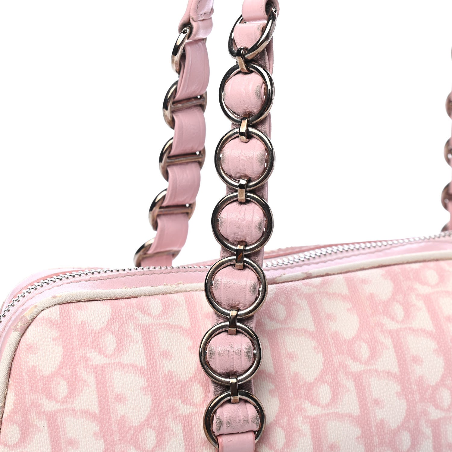 Christian Dior Monogram Romantique Shoulder Bag Pink 8 of 11