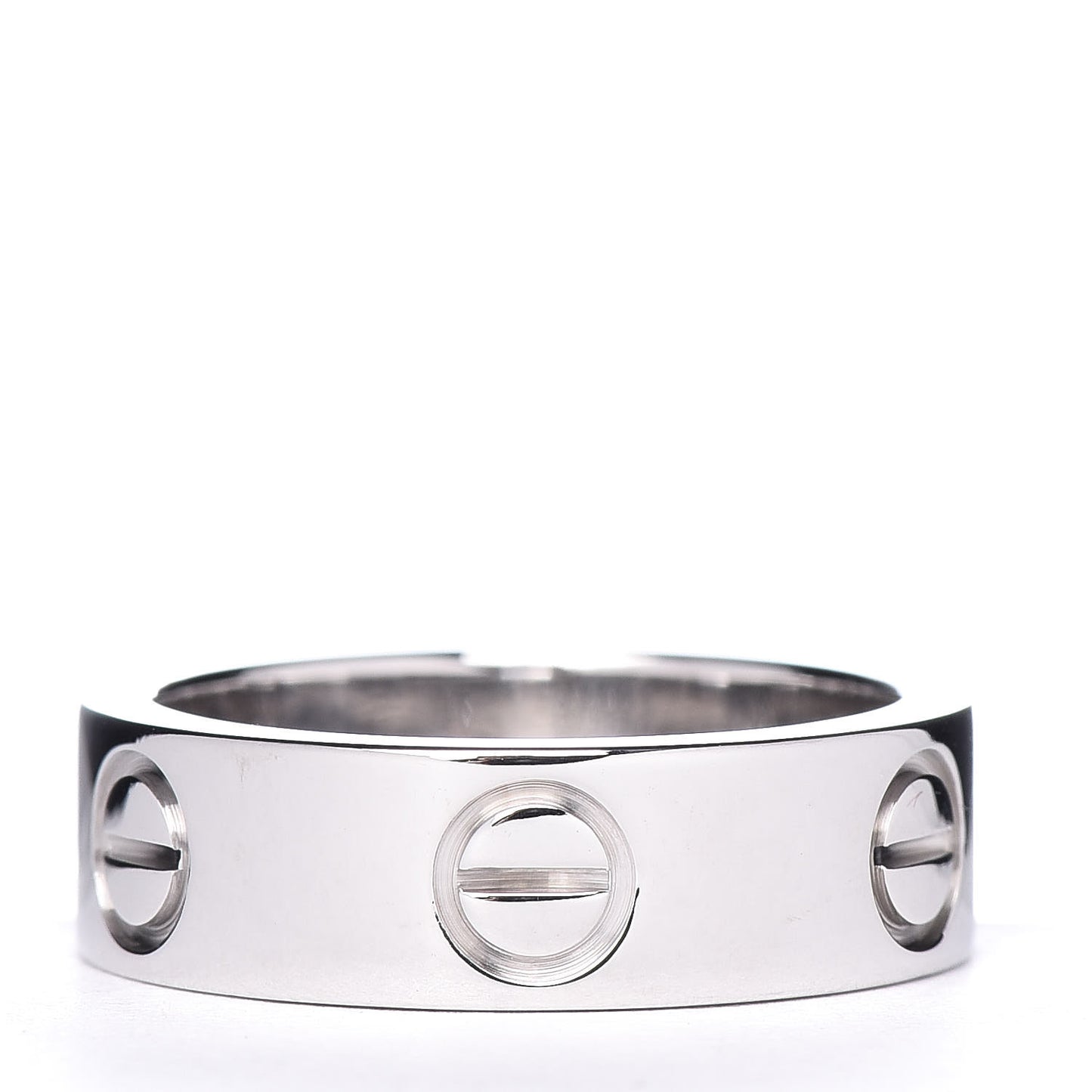 18K White Gold 5.5mm LOVE Ring 49 4.75