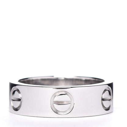 Cartier 18K White Gold 5.5mm LOVE Ring 49 4.75 3 of 6