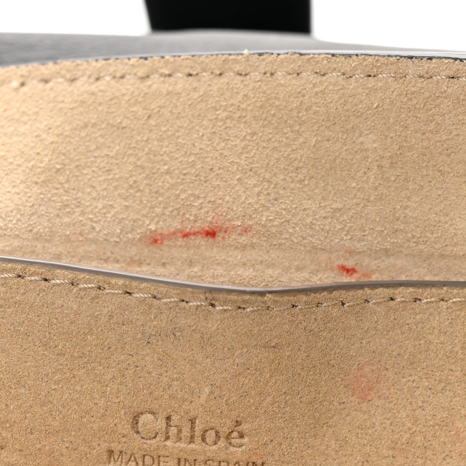 Chloe Suede Calfskin Small Faye Shoulder Bag Black 10 of 15