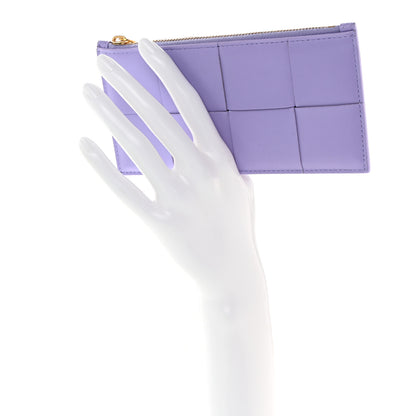 Bottega Veneta Nappa Maxi Intrecciato Large Zip Wallet Lavender 2 of 6