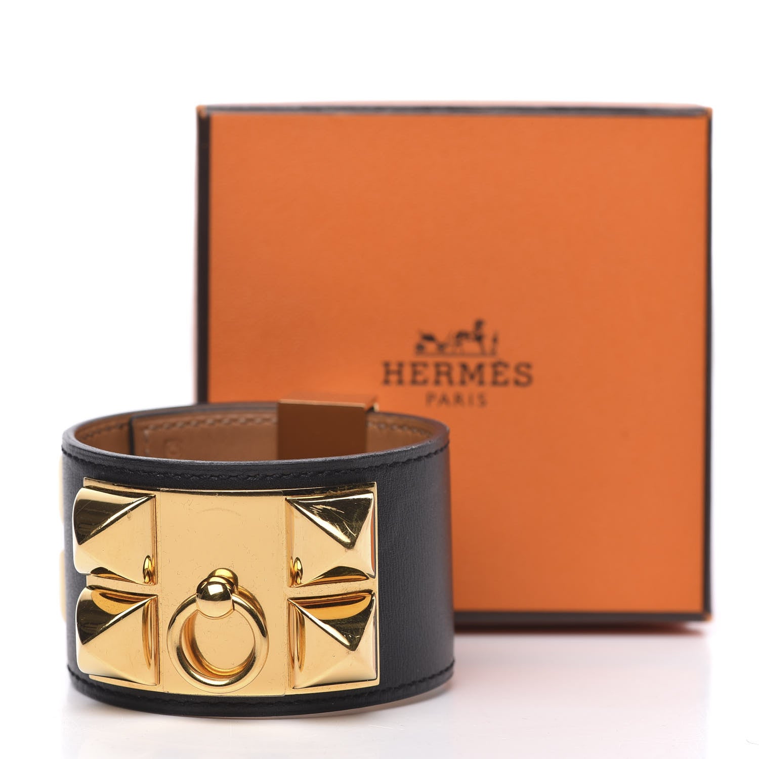 Hermes Chamonix Collier De Chien CDC Bracelet S Black 8 of 8