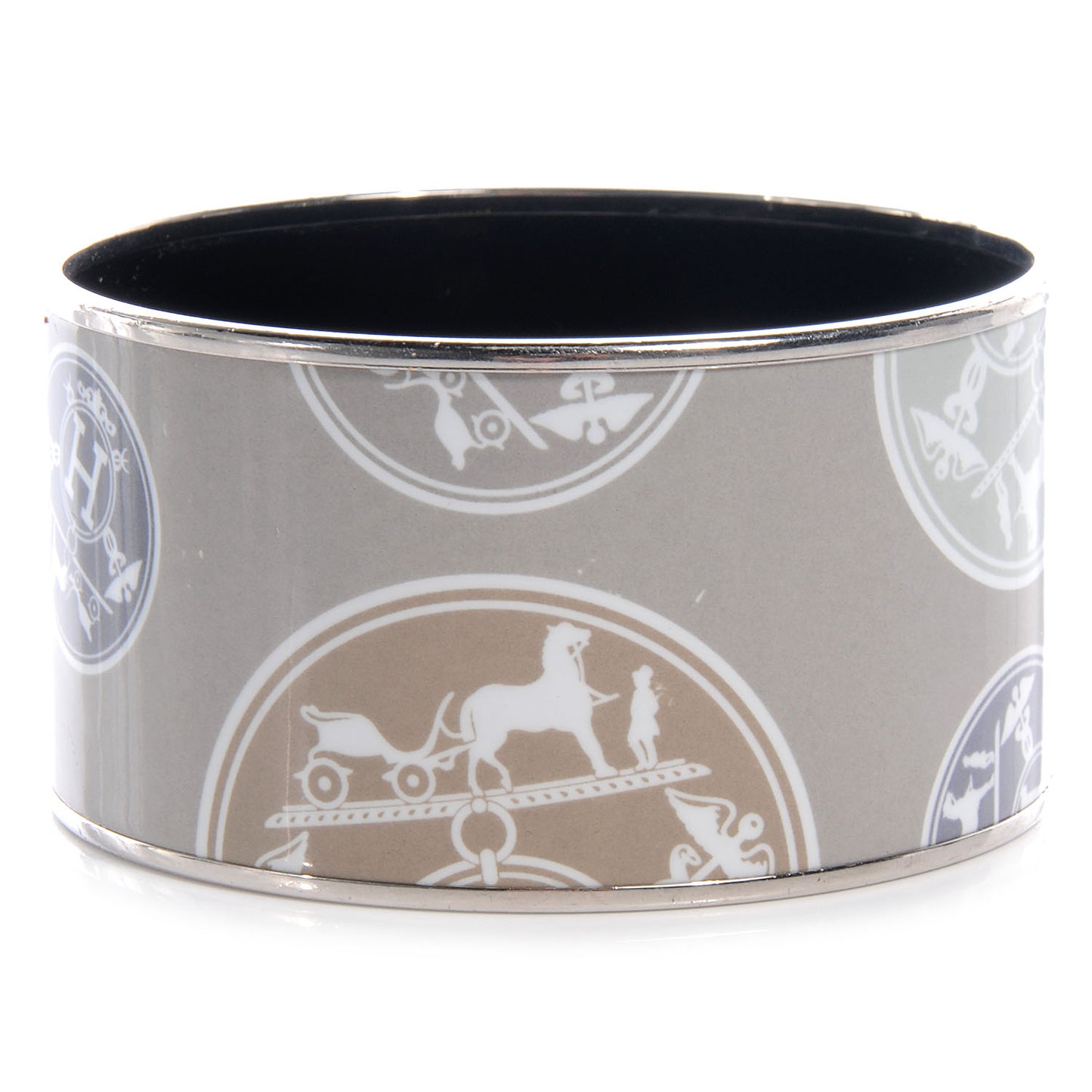 Enamel Printed Ex Libris Extra Wide Bracelet 70