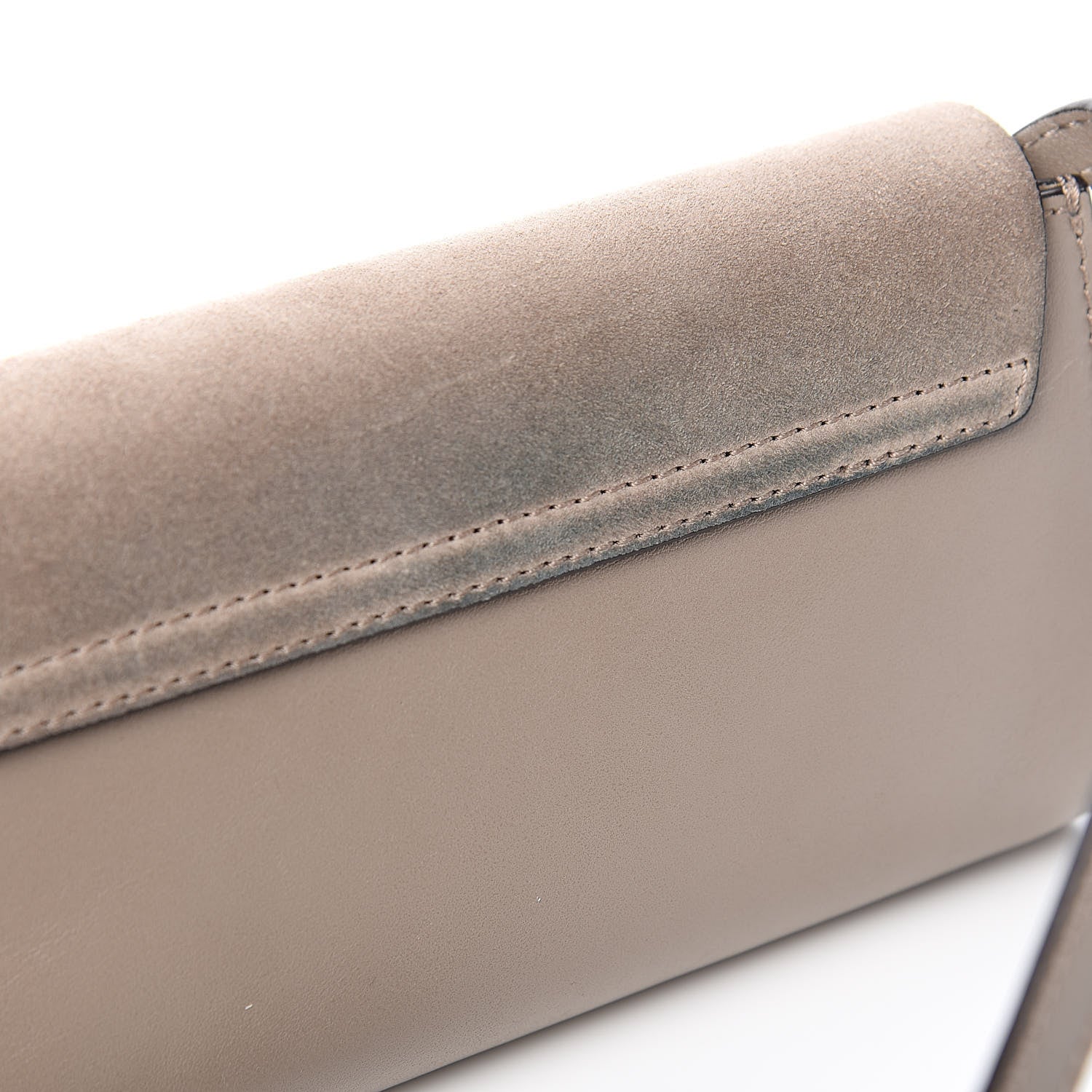 Chloe Suede Calfskin Mini Faye Shoulder Bag Motty Grey 10 of 11