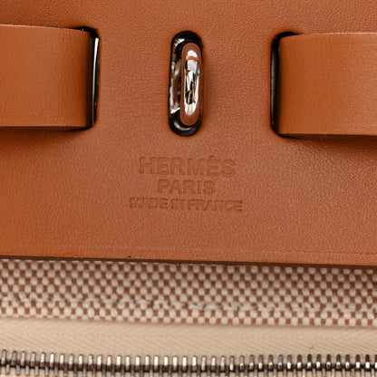 Hermes Vache Hunter Criss Viking Herbag a Dos Retourne Backpack Ecru Beige Naturel 7 of 10