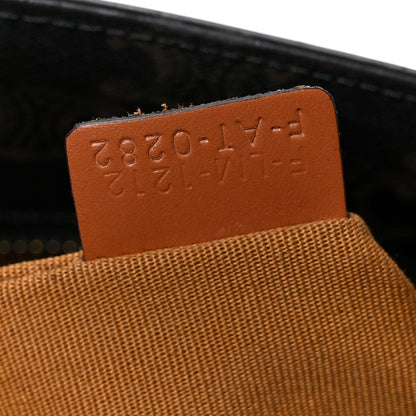 Celine Triomphe Canvas Calfskin Small Vertical Cabas Tan 5 of 9