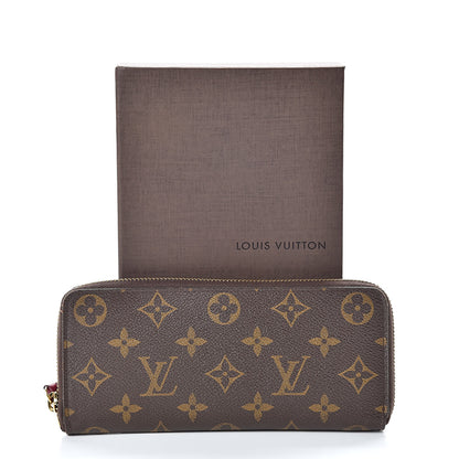 Louis Vuitton Monogram Clemence Wallet Fuchsia 8 of 8