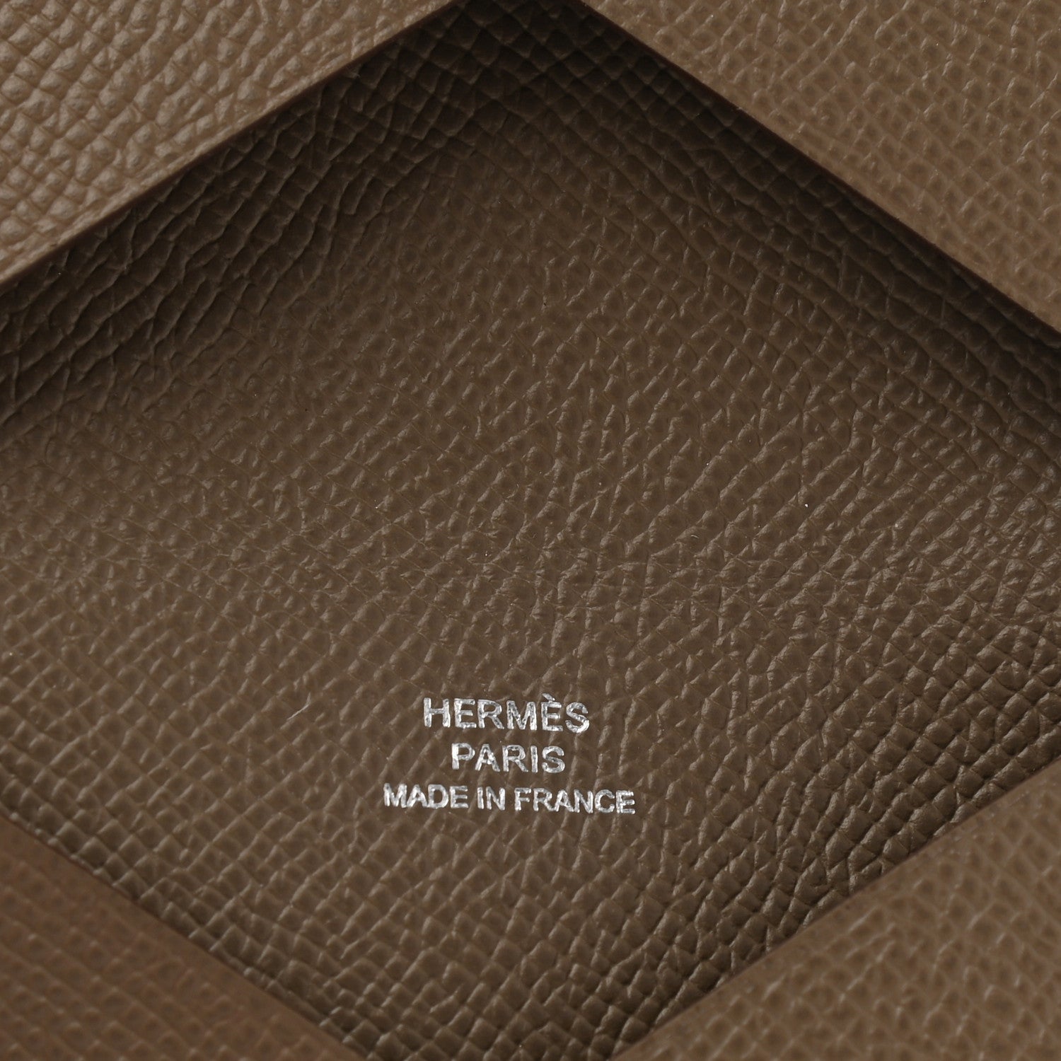 Hermes Epsom Calvi Card Case Etoupe 6 of 8