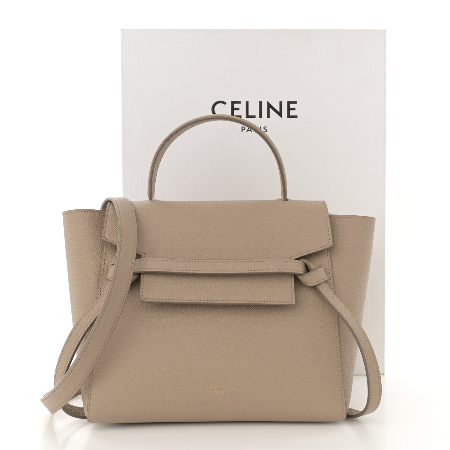 Celine Grained Calfskin Micro Belt Bag Light Taupe 14 of 14