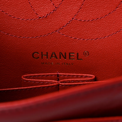 Chanel Aged Calfskin Chevron Quilted 2.55 Reissue 225 Flap Red 7 of 10