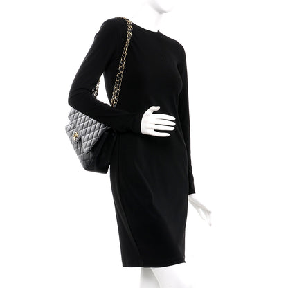 Chanel Caviar Quilted Jumbo Single Flap Black 3 of 10