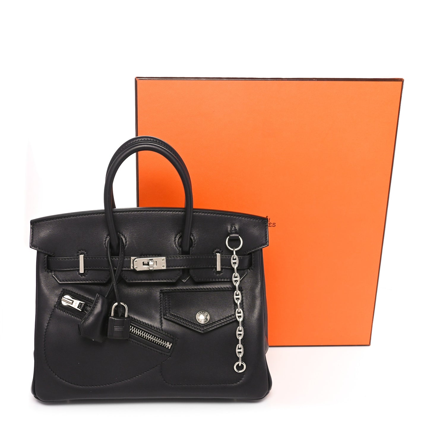 Veau Volupto Rock Birkin 25 Black