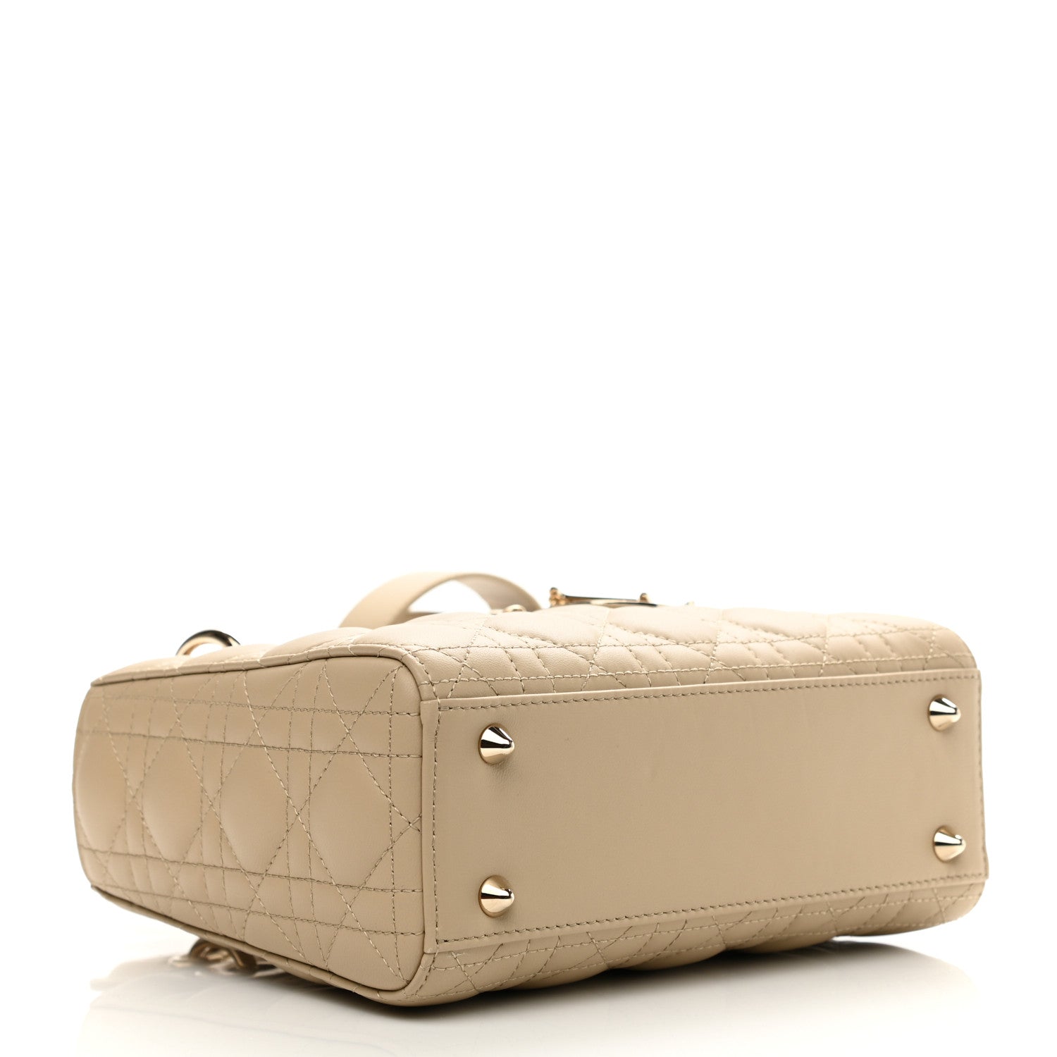 Christian Dior Lambskin Cannage Small My ABCDior Lady Dior Beige 7 of 19