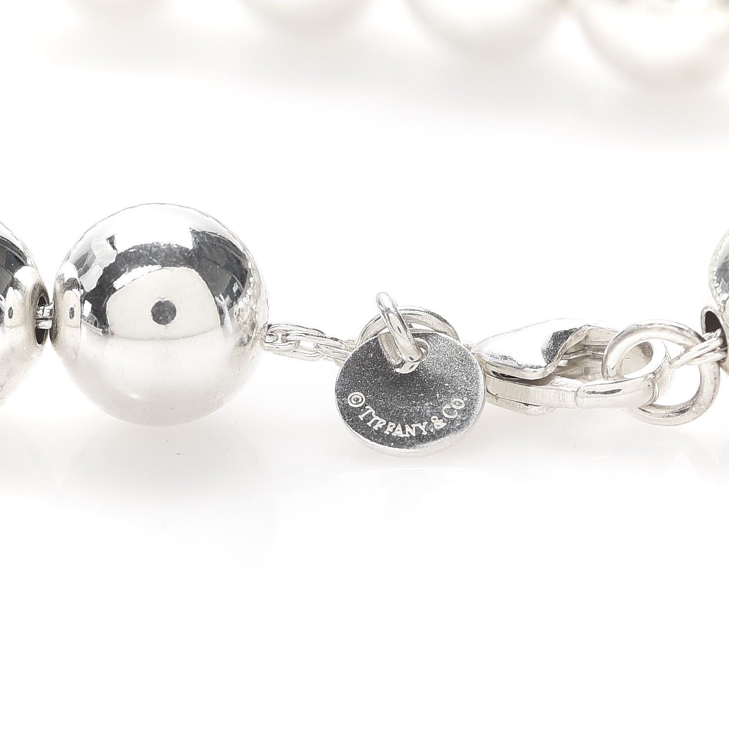 Tiffany Sterling Silver 10mm HardWear Ball Bracelet 5 of 7