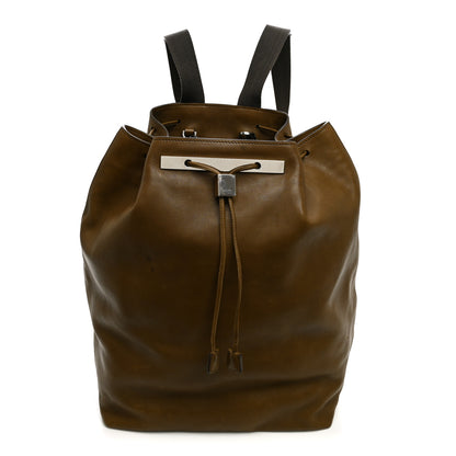 The Row Saddle Calfskin Backpack 11 Muschio 1 of 10