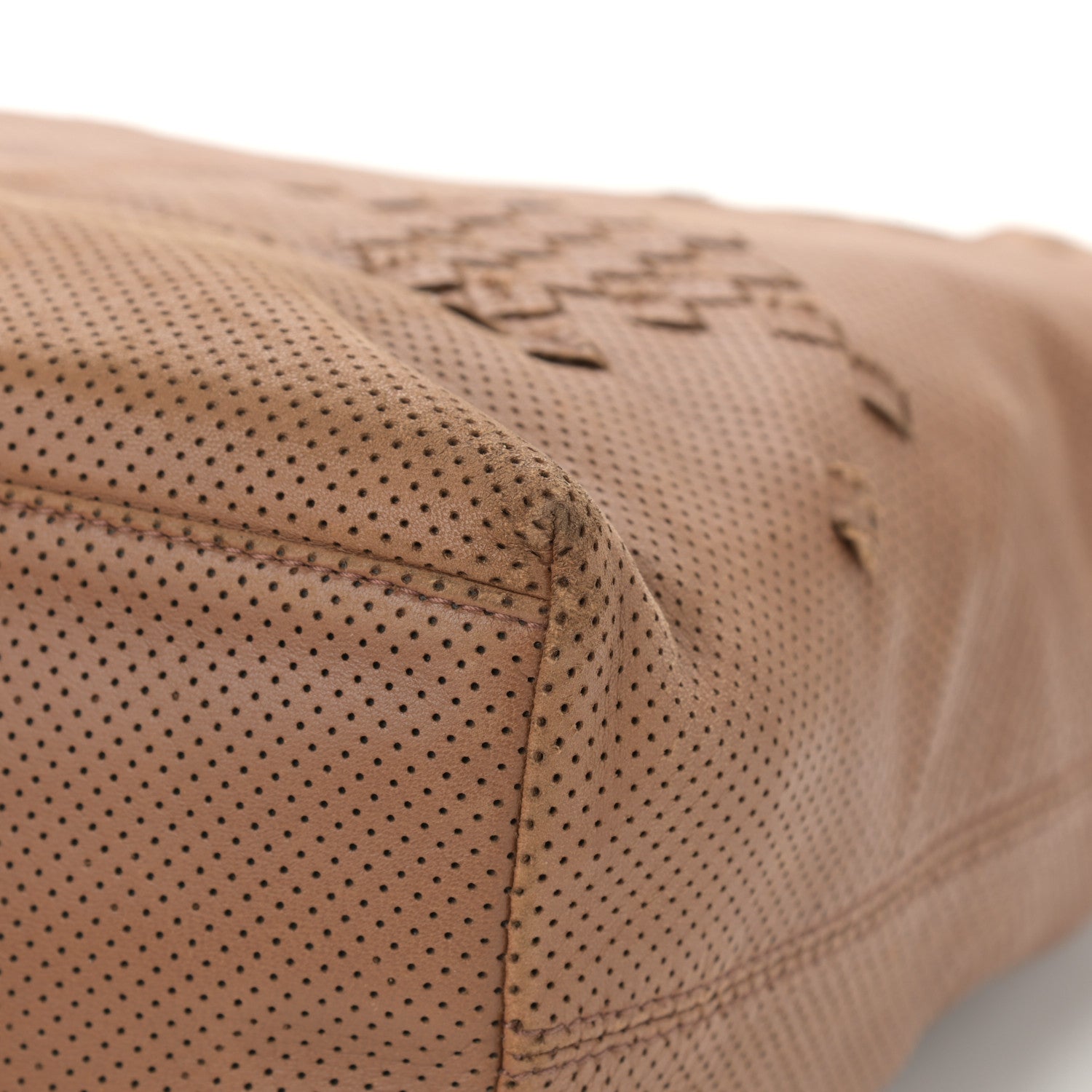 Bottega Veneta Nappa Intrecciato Perforated Regent Tote Noce 12 of 14