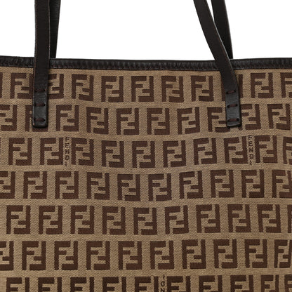 Fendi Zucchino Small Roll Tote Tobacco 7 of 9