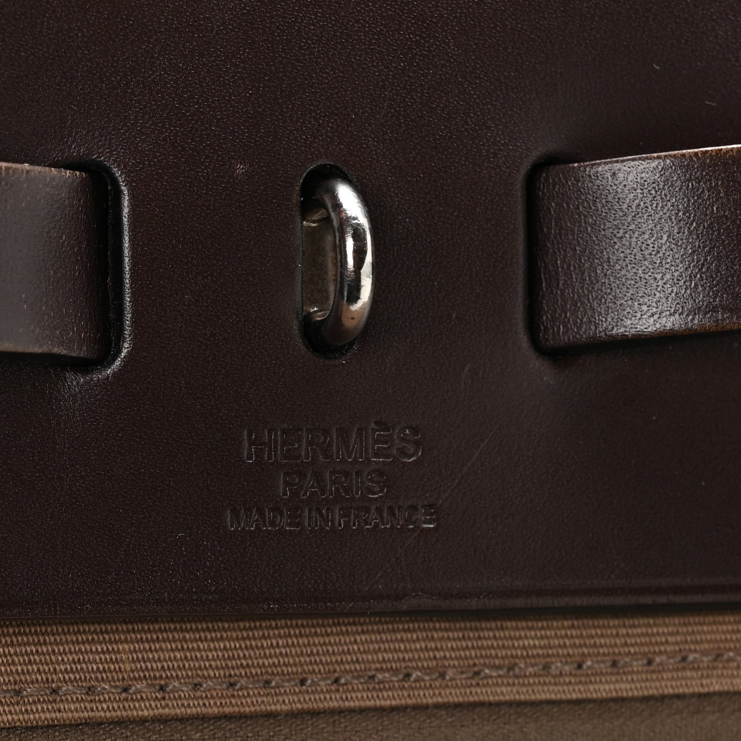 Hermes Vache Hunter Toile Herbag Zip 31 PM Etoupe Ebene 7 of 11