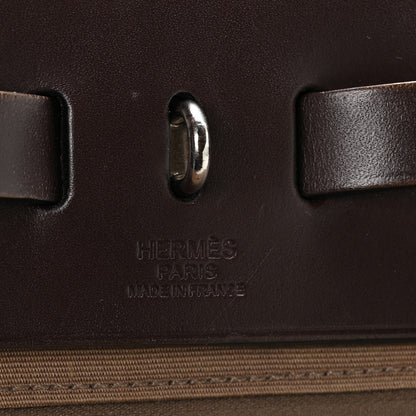Hermes Vache Hunter Toile Herbag Zip 31 PM Etoupe Ebene 7 of 11