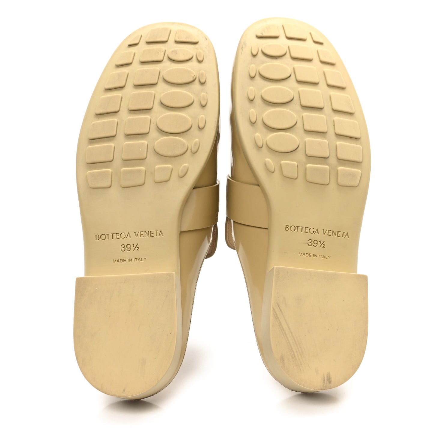 Soft Vinyl Calfskin Monsieur Loafers 39.5 Cane Sugar