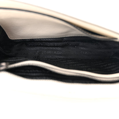 Prada Glace Calfskin Studded Crossbody White 5 of 11