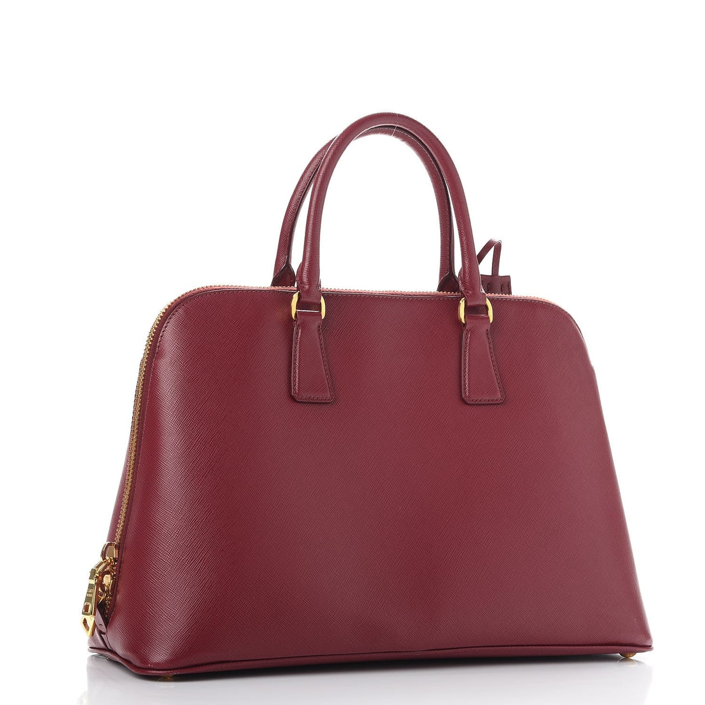 Saffiano Lux Large Promenade Tote Cherry