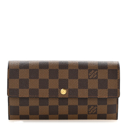 Louis Vuitton Damier Ebene Sarah Wallet 1 of 10