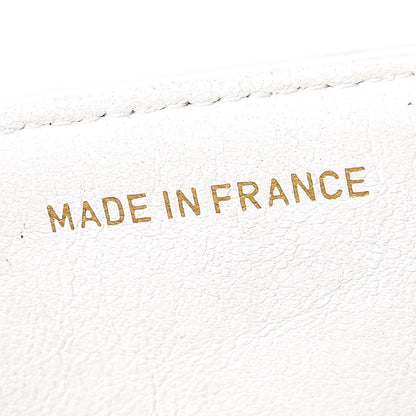Chanel Lambskin Chevron Quilted Mini Square Flap White 7 of 16