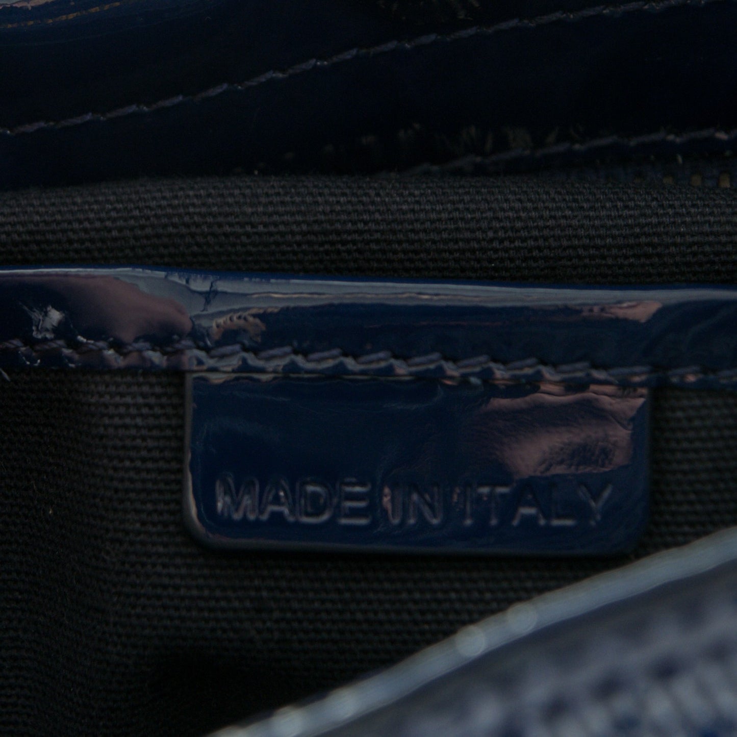 Patent Check Embossed Medium Craigwell Hobo Blue