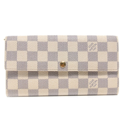 Louis Vuitton Damier Azur Sarah Wallet 1 of 8