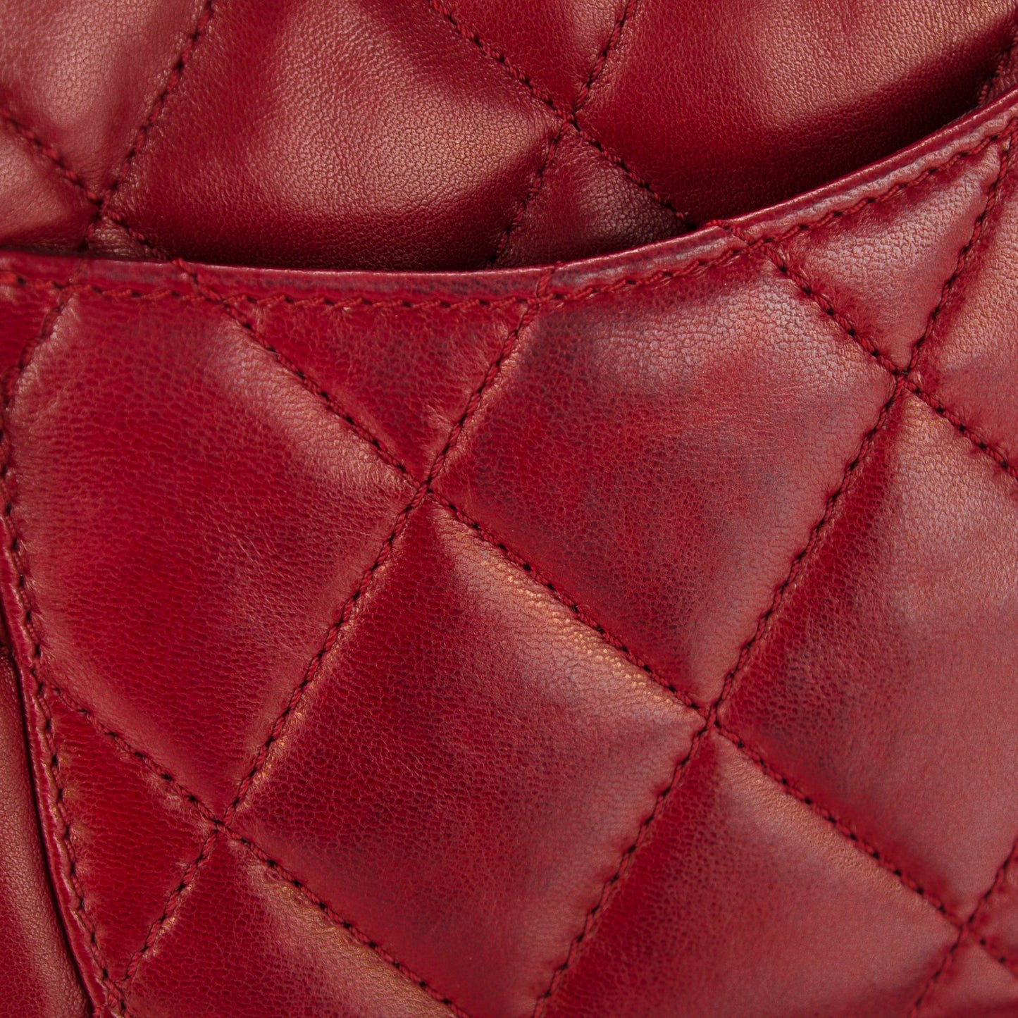 Lambskin Quilted Mini Chanel 3 Flap Red