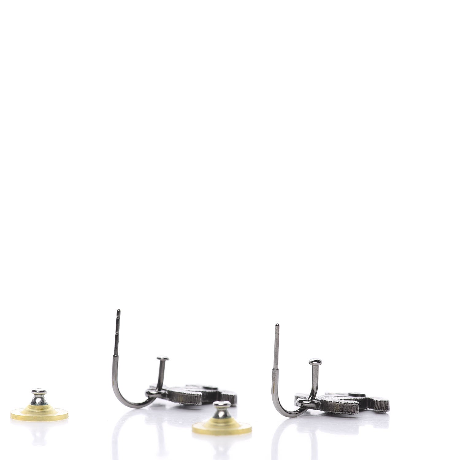 Chanel Crystal CC Dangle Earrings Black 3 of 5