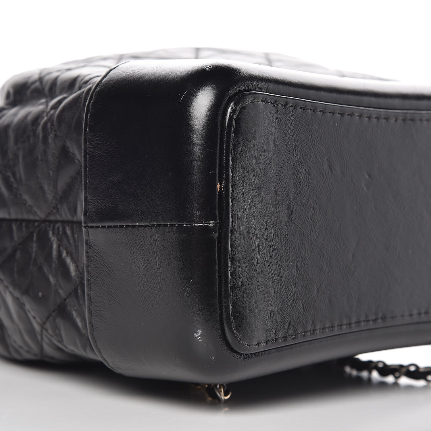 Chanel Aged Calfskin Quilted Gabrielle Backpack Black 5 of 16