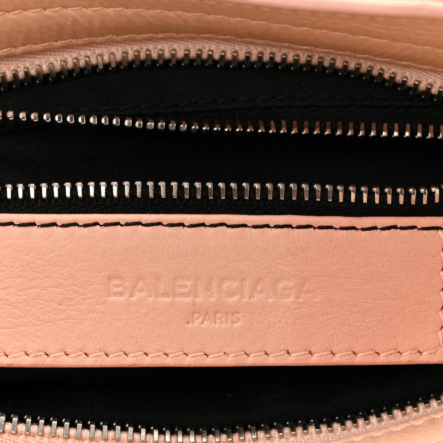 Matte Goatskin Rubber Covered Classic Hardware Mini City Rose Poudre