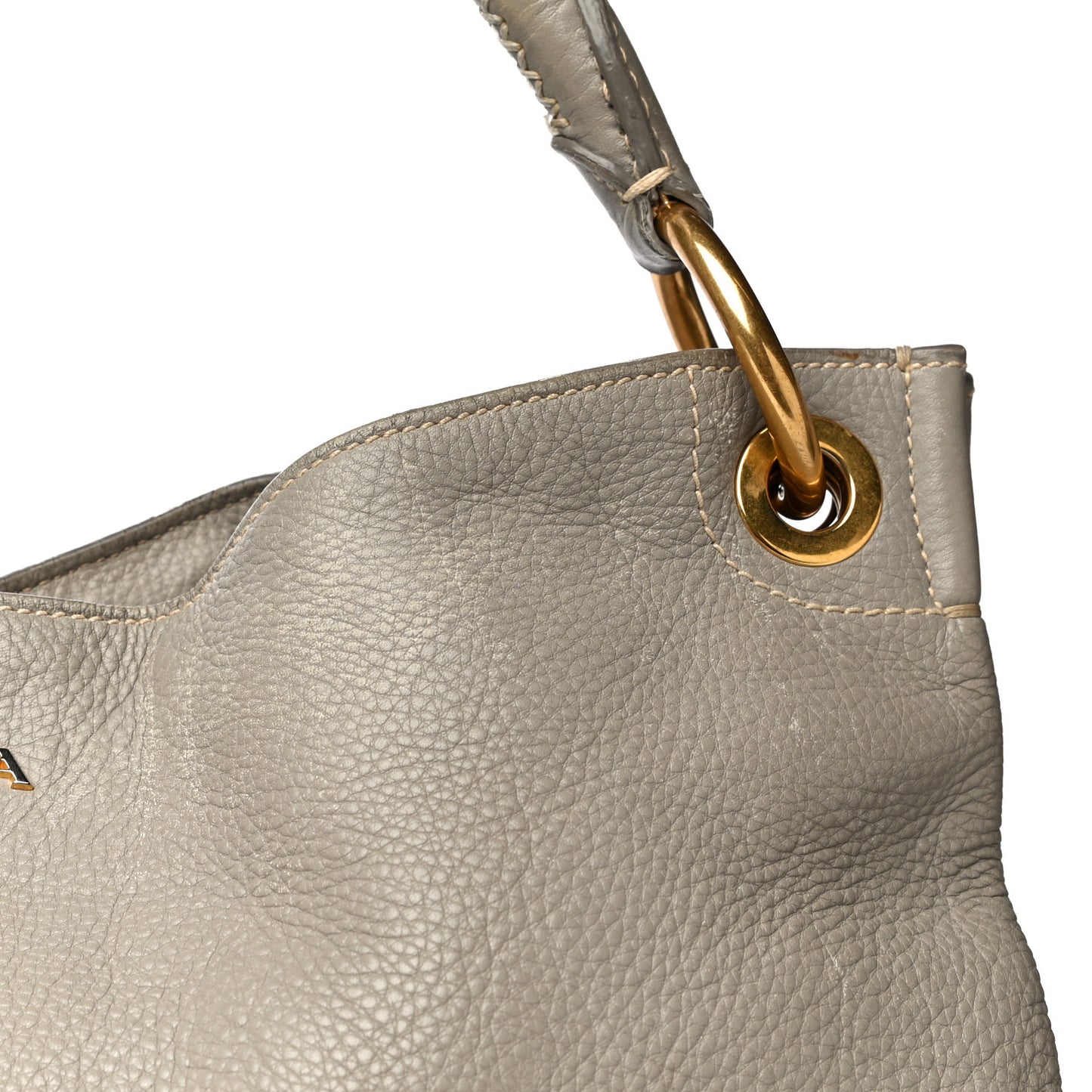 Vitello Daino Shoulder Bag Argilla