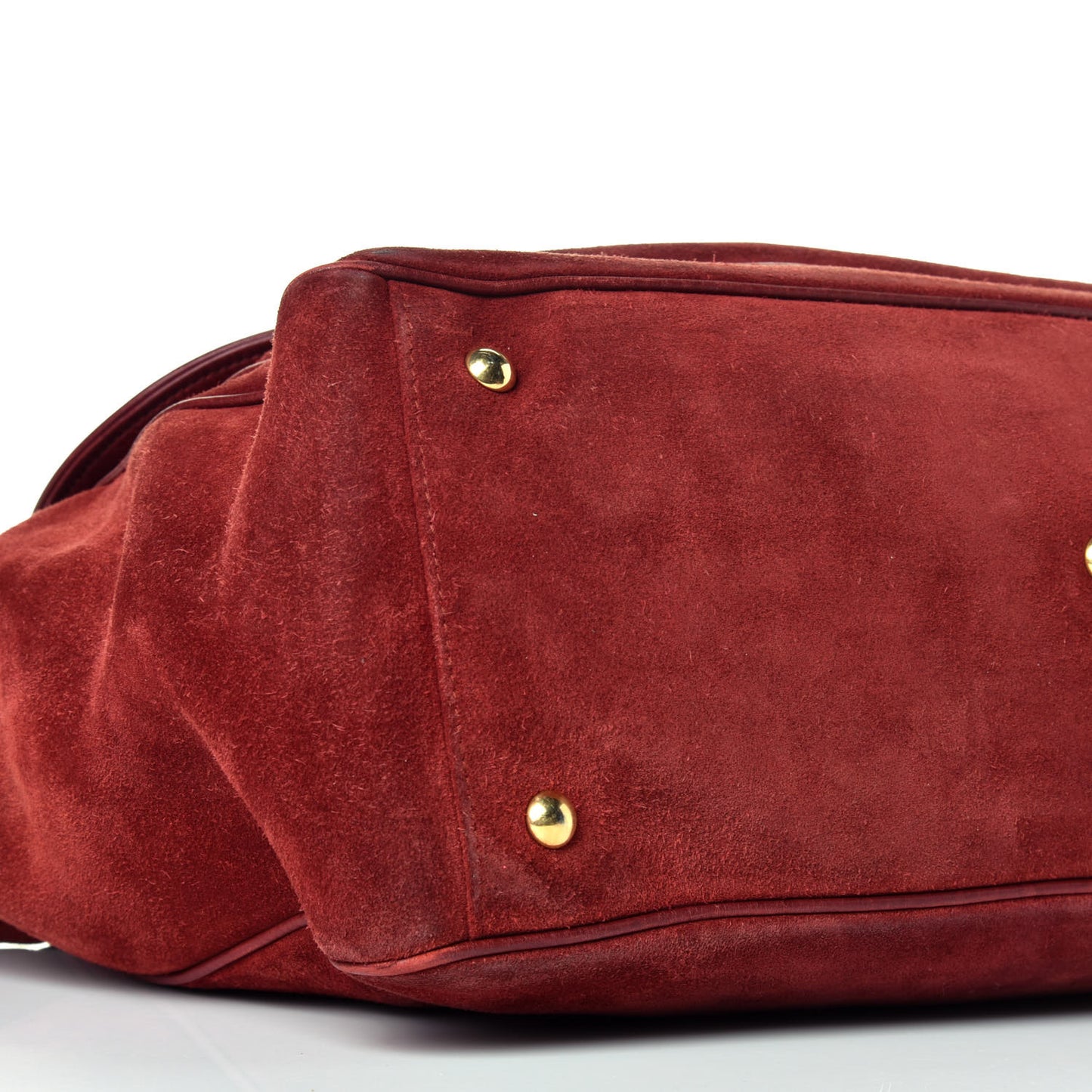 Suede Medium 1973 Top Handle Satchel Red