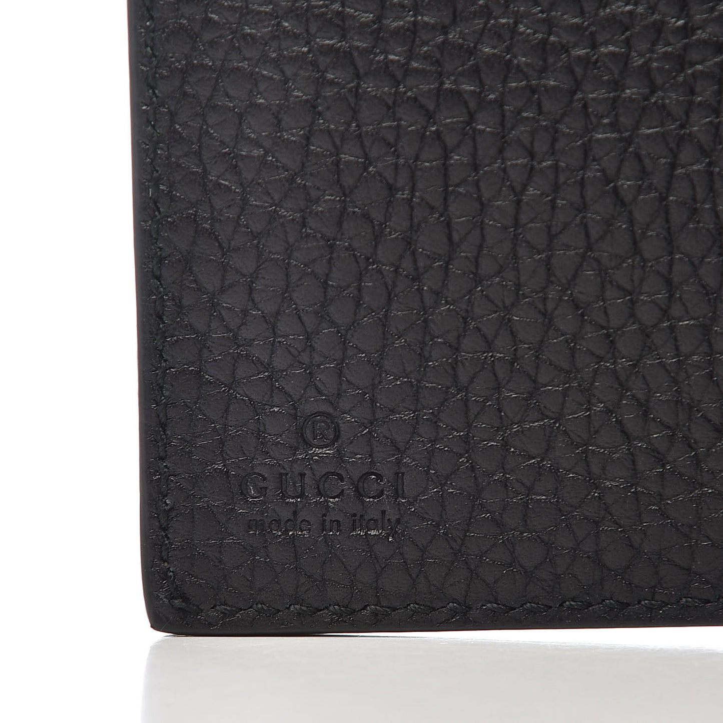 Calfskin Cellarius Blind For Bi-Fold Wallet Black