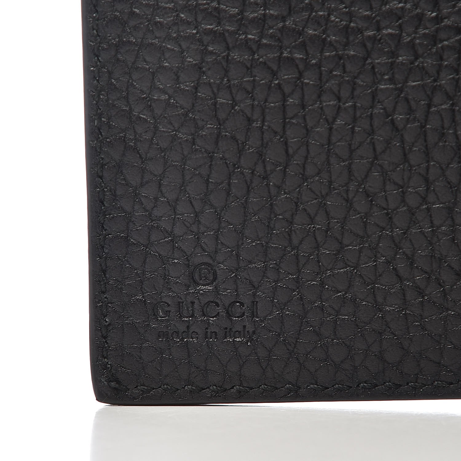 Gucci Calfskin Cellarius Blind For Bi-Fold Wallet Black 6 of 7