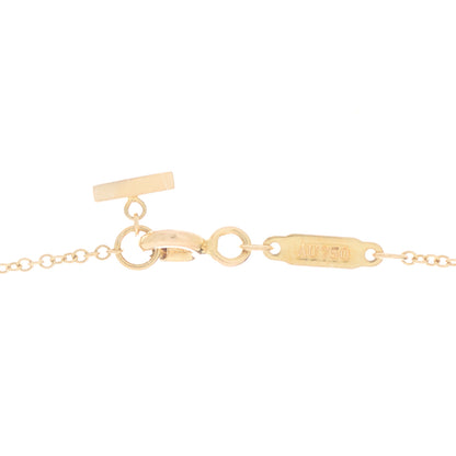 Tiffany 18K Yellow Gold Large T Smile Pendant Necklace 4 of 6