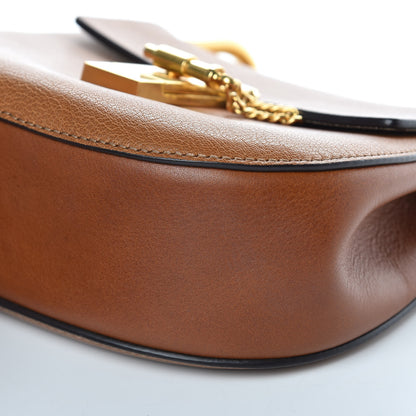 Chloe Grained Lambskin Mini Drew Shoulder Bag Caramel 10 of 10