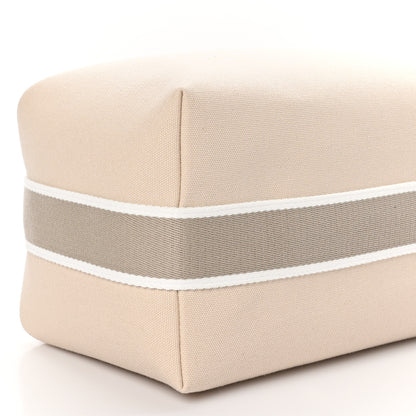 Hermes Canvas Large Bride-A-Brac Pouch Natural 8 of 9