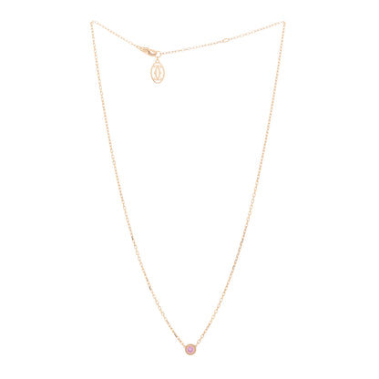 Cartier 18K Pink Gold Pink Sapphire D'Amour Pendant Necklace 3 of 7